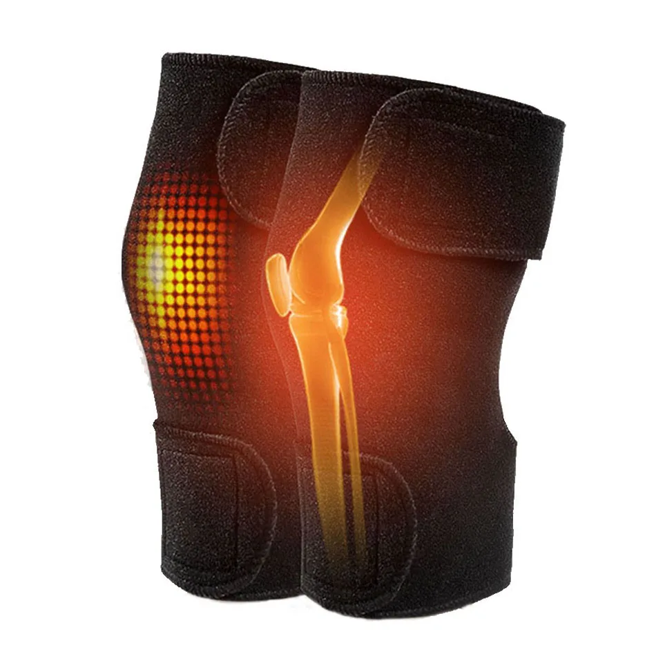 1 чифт турмалинови самонагряващи се наколенки магнитна терапия наколенка облекчаване на болката артрит скоба подкрепа патела коляното подложка0