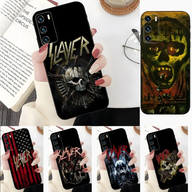 Slayer Heavy Metal Rock Band Калъф за телефон за Huawei P50 P50Pro P40 P30 P20 P10 P9 Pro Plus P8 P7 Psmart Z Nova 8 8I 8PRO 8SE0
