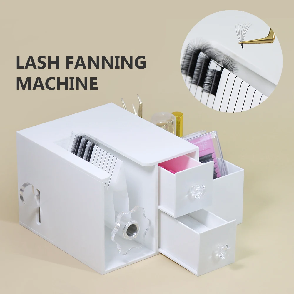 Вентилатори за удължаване на мигли Създаване на машина Лесно Volum Fan Сплитер за мигли Самораздухващи се мигли Автоматично лесно Fan Lashcar разделител инструмент0
