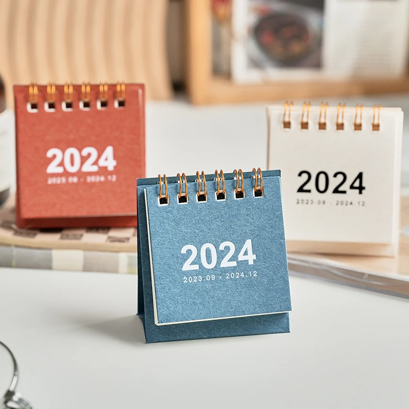 2024 Мини календар Минималистичен календар Декорация на работния плот Студентски офис консумативи за планиране Организиране на дневен график1