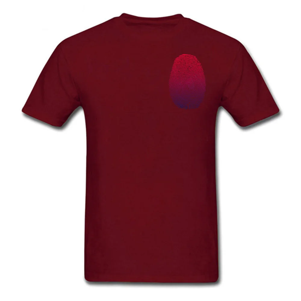Класически печат 3D изображение тениски кръгла яка 100% памук плат върховете T риза за мъже Lazer Луната пръстови отпечатъци картина мъже T ризи1