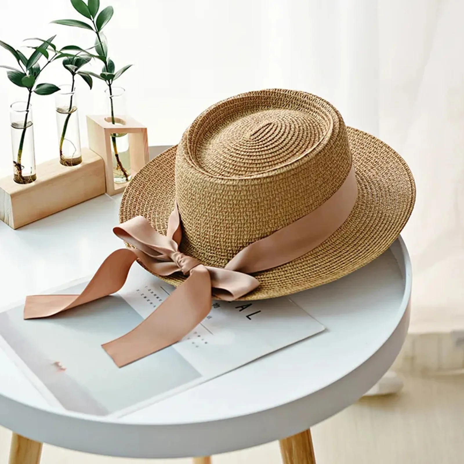 Женско лято Нова свежа корейска версия Каишка за свободно време Пътуване ваканция Сенник и слънцезащитен крем шапка шапка Шапка за слънце Плажна шапка шапка2