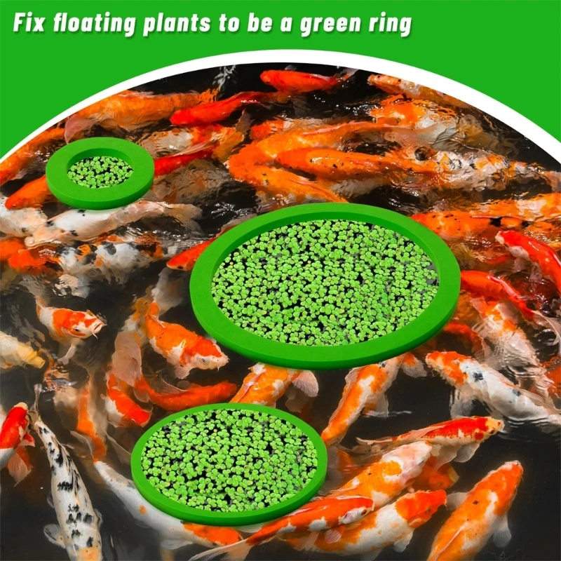 80-200mm Fishtank плаващи растителни пръстени аквариум плаващ държач за растения 5/10pcs3