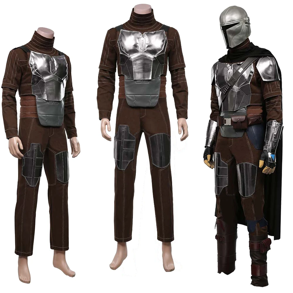 Din Djarin Cosplay Battle Armor Mask Movie Bounty Hunter 2 Комплект костюми Хелоуин карнавален костюм за маскировка Мъже Възрастни3