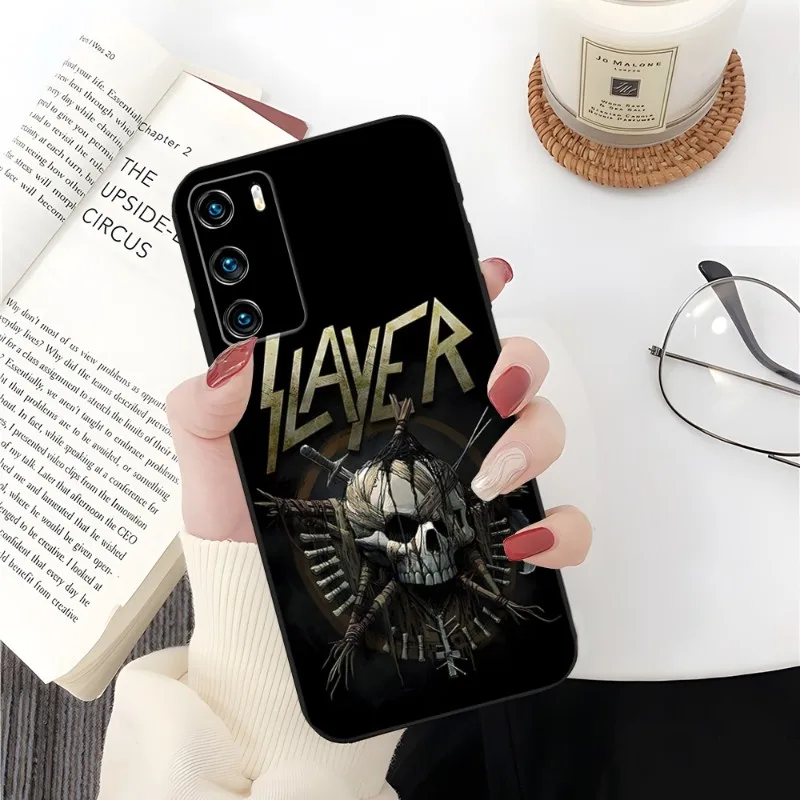 Slayer Heavy Metal Rock Band Калъф за телефон за Huawei P50 P50Pro P40 P30 P20 P10 P9 Pro Plus P8 P7 Psmart Z Nova 8 8I 8PRO 8SE3