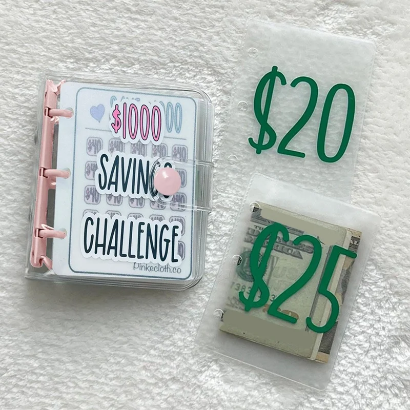 Спестяване на пари Binder Спестовни предизвикателства книга с пликове, плик спестявания предизвикателство3