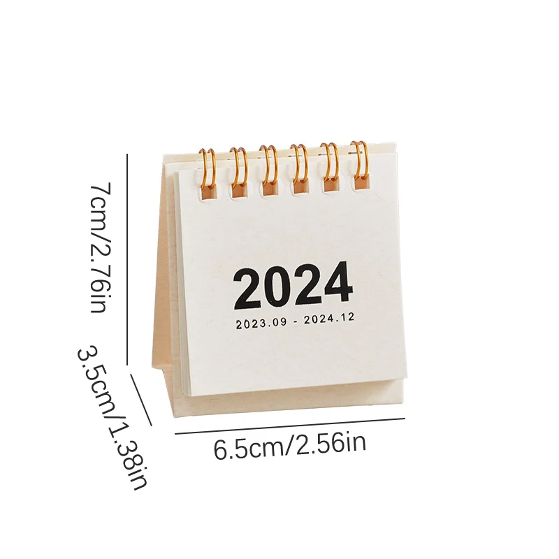 2024 Мини календар Минималистичен календар Декорация на работния плот Студентски офис консумативи за планиране Организиране на дневен график5