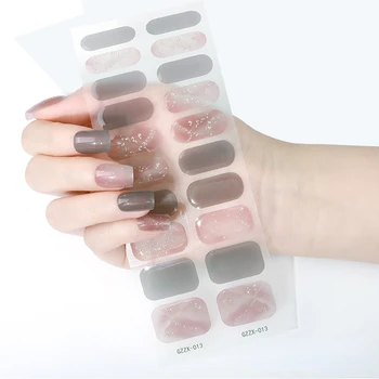 1 лист пълна красота японски корейски нокти стикери фототерапия стикер нокти изкуство доставки полу излекувани гел лак за нокти стикери