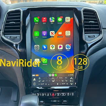 13.6inch Tesla Android екран радио 2din GPS Carplay кола мултимедиен видео плейър стерео навигация за джип Grand Cherokee 2014-2020
