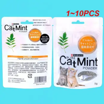 1~10PCS Natural Premium Catnip Cattle Grass Interactive Cat Non-toxic 5g Menthol Flavor Funny Cat Supplies Keep Pet Health Cat