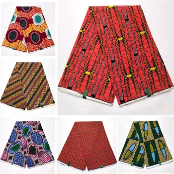 2023 Най-новият стил Анкара Батик Добро качество 100% памук мираж мека африкански восък печат плат за рокли парти 6 ярда/лот