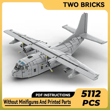 Moc строителни тухли Модел на военен самолет Fairchild C-123K изтребител 1:35 Технологични блокове подарък Коледа играчка DIY комплекти събрание