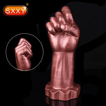 SXXY Огромен юмрук вибратор мек силиконов пръст фалшив пенис секс играчки за жени вагинален стимулатор секс анален задник щепсел Продукти за възрастни