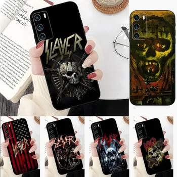 Slayer Heavy Metal Rock Band Калъф за телефон за Huawei P50 P50Pro P40 P30 P20 P10 P9 Pro Plus P8 P7 Psmart Z Nova 8 8I 8PRO 8SE