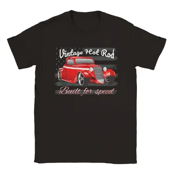 Vintage Hot Rod - Построен за скорост - Унисекс Crewneck тениска