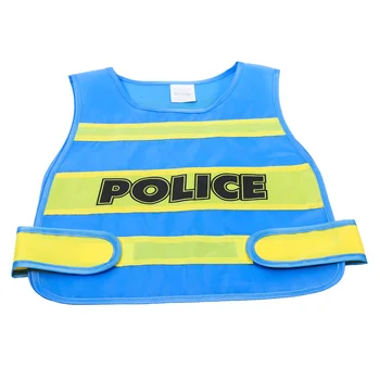 Полицейски костюм Детски екипировки Детска косплей жилетка за деца Костюми Момчета грим реквизит