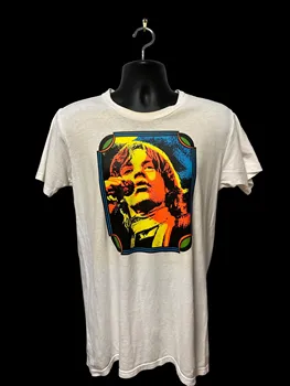 Реколта 60-те 70-те години Оригинална тениска Mick Jagger Decal Tee E146