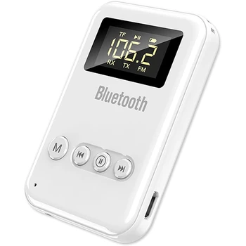 Спомагателен FM Bluetooth 5.0 3.5 мм предавател приемник за автомобилна домашна звукова система